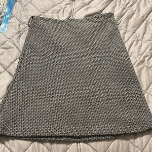 Old Navy Black and White A-Line Mini Skirt